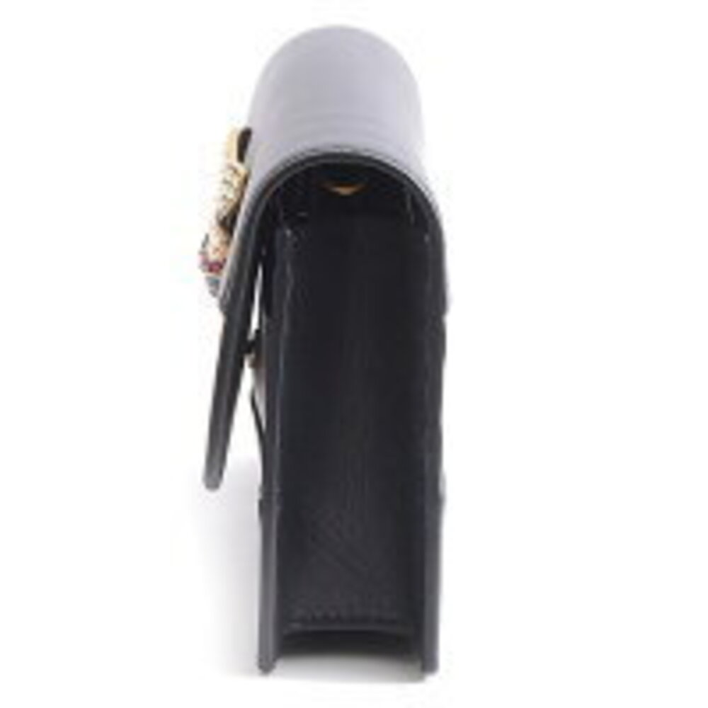 Gucci Queen Margaret Chain Wallet Shoulder Bag Black White - Picture 3 of 9